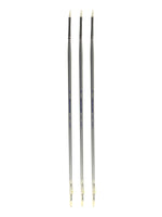 Silver Brush Silverwhite Series Synthetic Brushes Long Handle 0 filbert [Pack of 3] (PK3-1503-0)