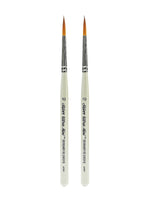 Silver Brush Ultra Mini Series Golden Taklon Brushes 10 designer round [Pack of 2] (PK2-2431S-10)