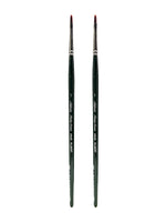 Silver Brush Ruby Satin Series Synthetic Brushes, Short Handle 1 Filbert 2503S, Pack of 2 (PK2-2503S-1)