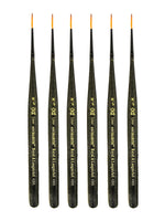 Royal and Langnickel Series 4200 Mini-Majestic Brushes 20/0 liner [Pack of 6] (PK6-R4200L-20/0)