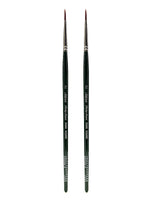 Silver Brush Ruby Satin Series Synthetic Brushes Short Handle 2 round 2500S [Pack of 2] (PK2-2500S-2)