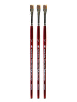 Princeton Velvetouch Mixed Media Brushes 025 angular shader [Pack of 3] (PK3-3950AS-025)