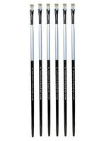 Dynasty Black Silver Bright Long Handle 8, 6/Pack (PK6-32843)