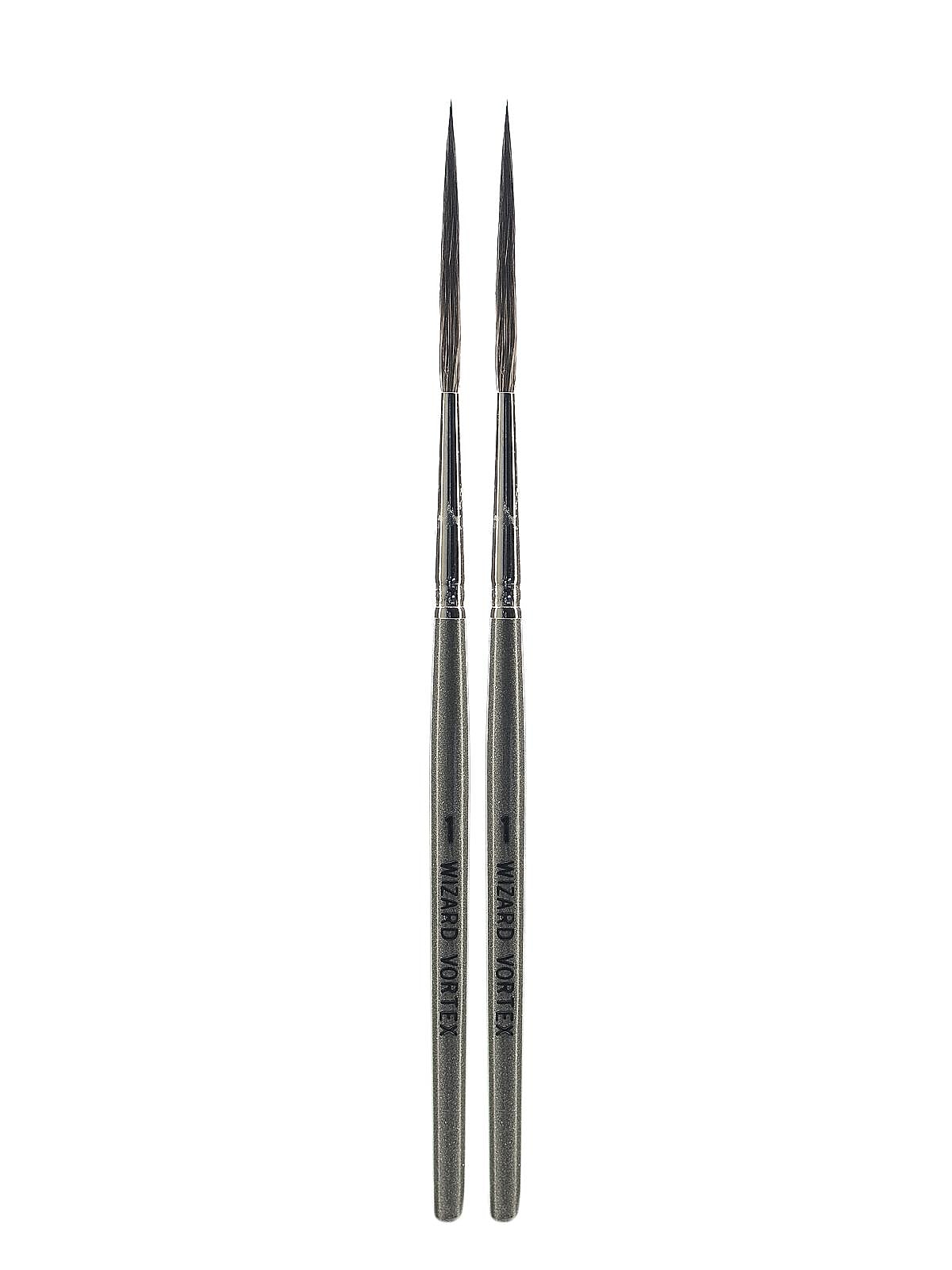 Andrew Mack Wizard Vortex Scroll Striper Brush 1 WT, Pack of 2 (PK2-WV-1)