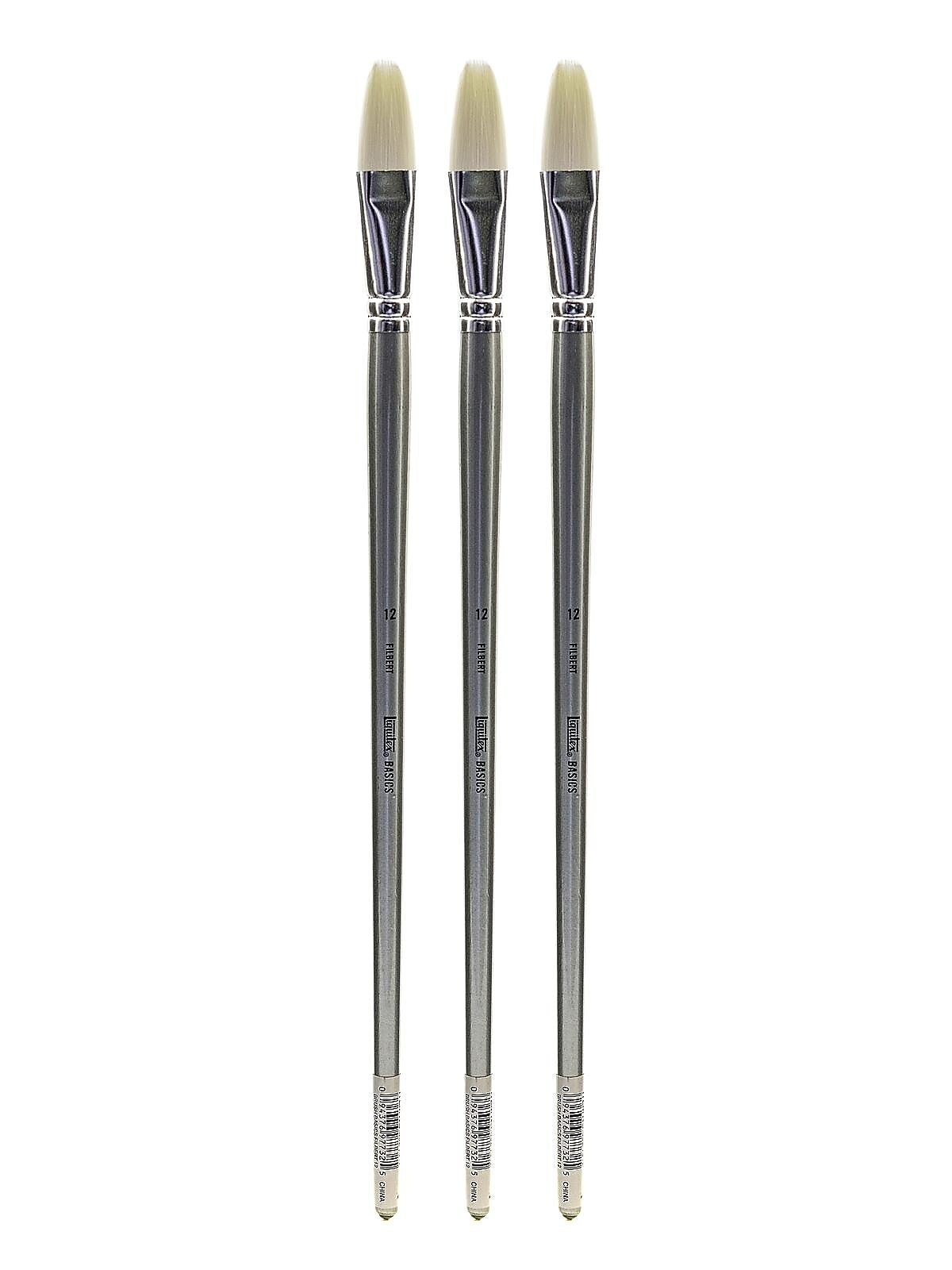 Liquitex Basics Brushes filbert no. 12 [Pack of 3] (PK3-6924012)