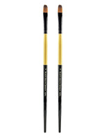 Dynasty Black Gold Series Long Handled Synthetic Brushes 6 filbert 1526FIL, 2/Pack (PK2-12168)