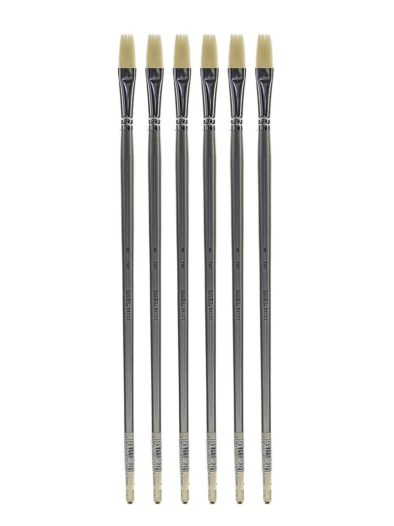 Liquitex Basics Brushes flat no. 6 [Pack of 6] (PK6-6923006)