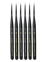 Royal and Langnickel Series 4200 Mini-Majestic Brushes 20/0 round [Pack of 6] (PK6-R4200R-20/0)