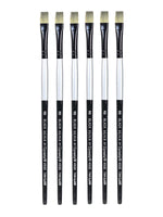 Dynasty Black Silver Bright Short Handle 8, 6/Pack (PK6-32806)