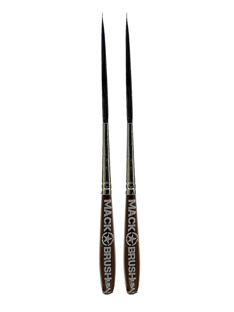 Andrew Mack Long Bob Pinstriper and Scroller Brush LB 1, Pack of 2 (PK2-LB-1)