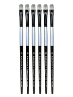 Dynasty Black Silver oval Short Handle 10, Pack of 6 (PK6-32774)