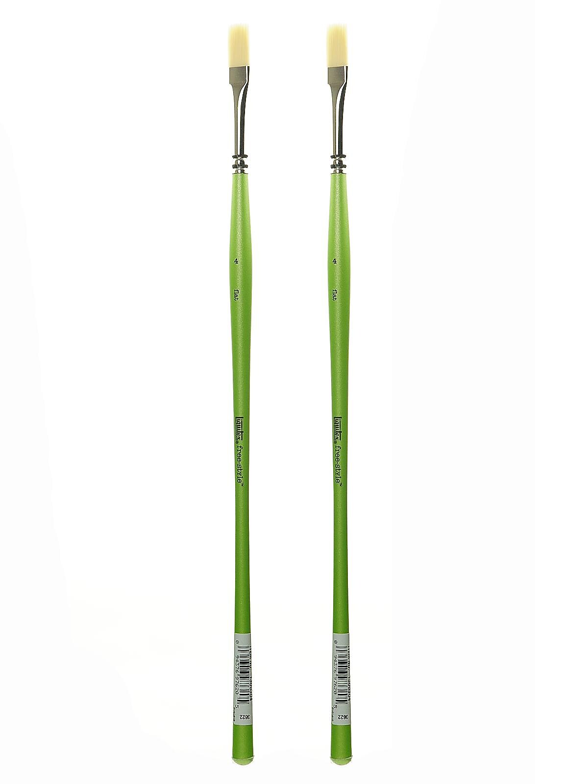 Liquitex Free-Style Detail Brushes, 4 Flat, Pack of 2 (PK2-1300304)