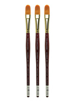 Grumbacher Goldenedge Watercolor Brushes, 6 Filbert, Pack of 3 (PK3-4625.6)
