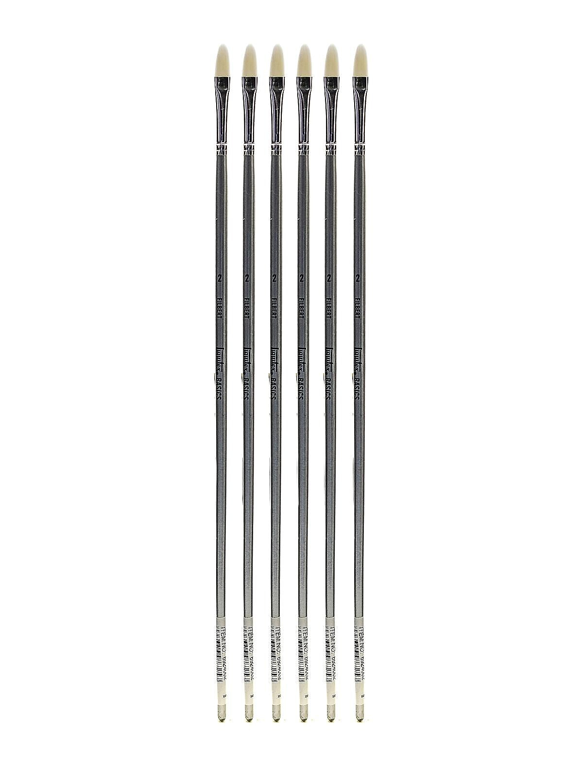 Liquitex Basics Brushes filbert no. 2 [Pack of 6] (PK6-6924002)