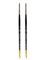 Silver Brush Renaissance Series Brushes Short Handle 2 cat's tongue [Pack of 2] (PK2-7110S-2)