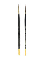 Silver Brush Renaissance Series Brushes, Short Handle 3/0 Round, Pack of 2 (PK2-7100S-3/0)