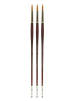 Grumbacher Gainsborough Oil and Acrylic Brushes, 4 Flat, Pack of 3 (PK3-1271F.4)