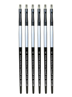 Dynasty Black Silver Bright Short Handle 6, Pack of 6 (PK6-32805)