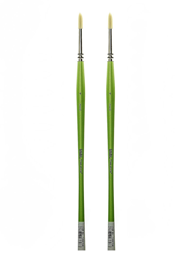 Liquitex Free-Style Detail Brushes, 4 Round, Pack of 2 (PK2-1300104)