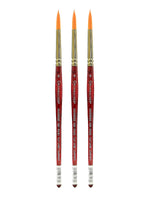 Grumbacher Goldenedge Watercolor Brushes 8 round [Pack of 3] (PK3-4620.8)