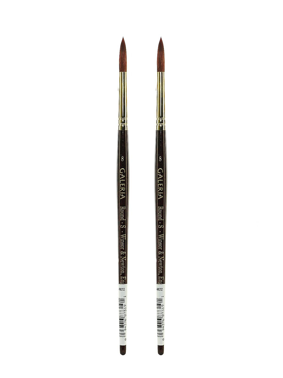 Winsor and Newton Galeria Short Handled Brushes round 8 [Pack of 2] (PK2-5734008)