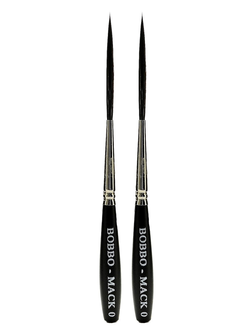 Andrew Mack Bobbo Super Quad Brush B/MSQ 0, Pack of 2 (PK2-B/M SQ-0)