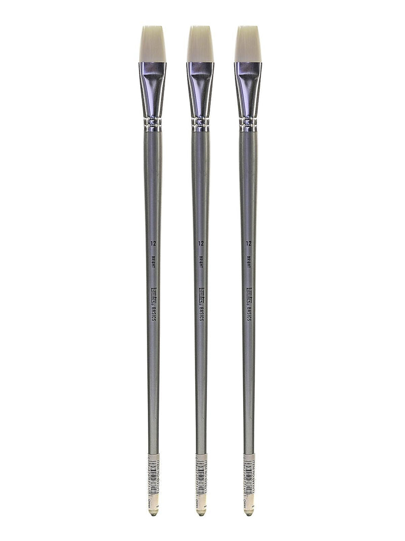 Liquitex Basics Brushes bright no. 12 [Pack of 3] (PK3-6922012)
