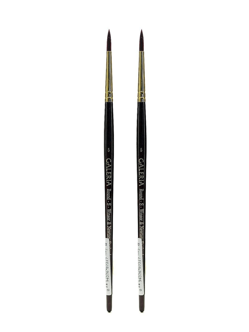 Winsor and Newton Galeria Short Handled Brushes round 5 [Pack of 2] (PK2-5734005)