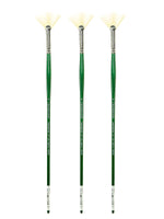 Grumbacher Gainsborough Oil and Acrylic Brushes, 4 Fan, Pack of 3 (PK3-1271N.4)