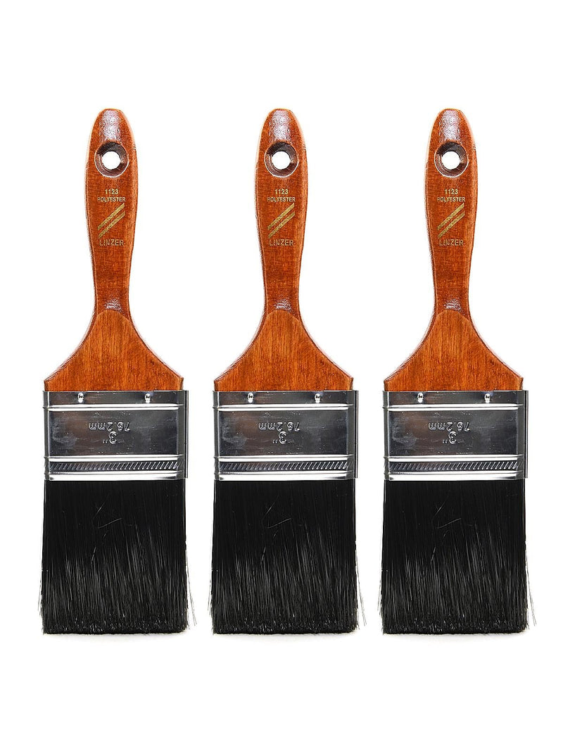 Linzer Polyester Utility Brushes, 3 in., Pack of 3 (PK3-1123 0300)