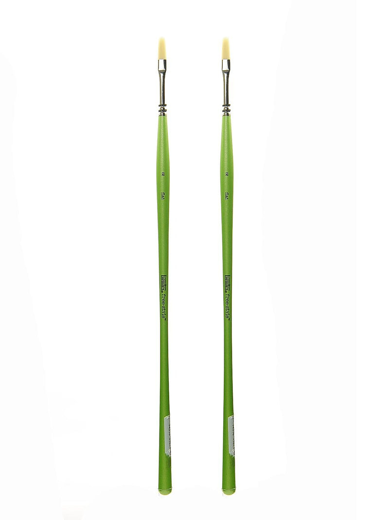 Liquitex Free-Style Detail Brushes 2 flat [Pack of 2] (PK2-1300302)