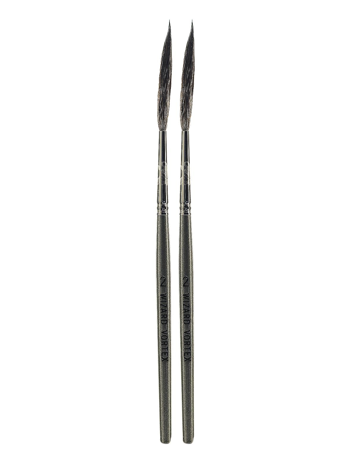 Andrew Mack Wizard Vortex Scroll Striper Brush 2 WT [Pack of 2] (PK2-WV-2)