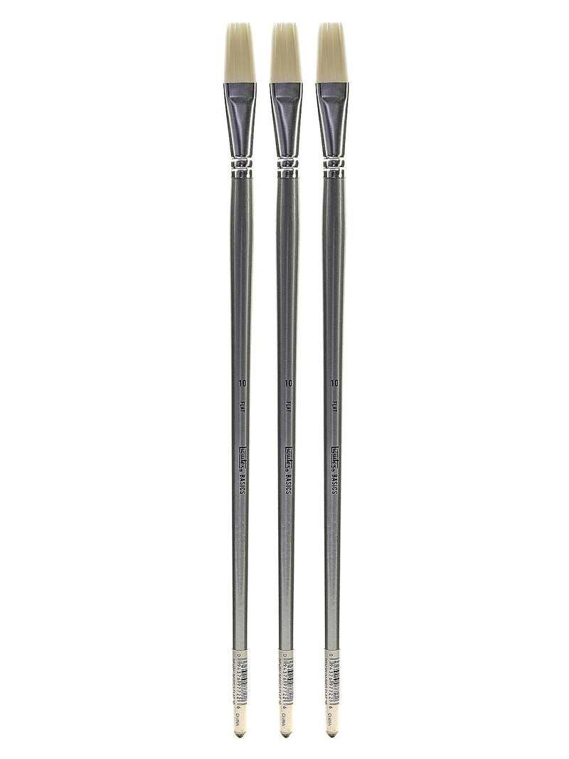 Liquitex Basics Brushes flat no. 10 [Pack of 3] (PK3-6923010)
