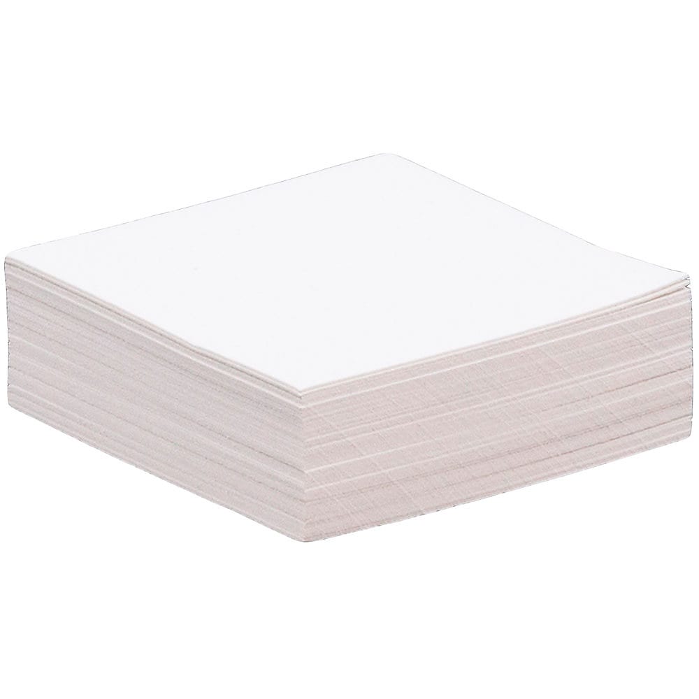 JAM Paper® Blank Flat Note Cards, 1 3/4 x 1 3/4, White Parchment, 50/Pack (17534144)