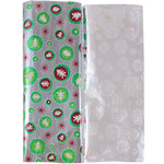JAM Paper Christmas Wrapping Paper, Holographic Christmas Trees, 3 Sheets/Pack (11834080)