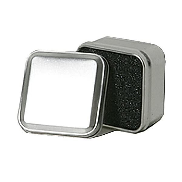 JAM Paper Square Ring Tin, Small, 2 x 2 x 1 1/4, Silver (4873857)