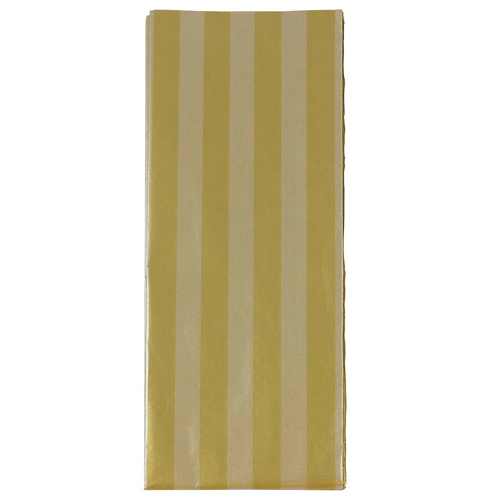 JAM Paper Tissue Paper, Gold & Silver Stripes, 3 Sheets/Pack (273316467)