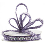 JAM Paper Nylon Knit Decorative Ribbon, Lavender Purple Metallic (E797308)