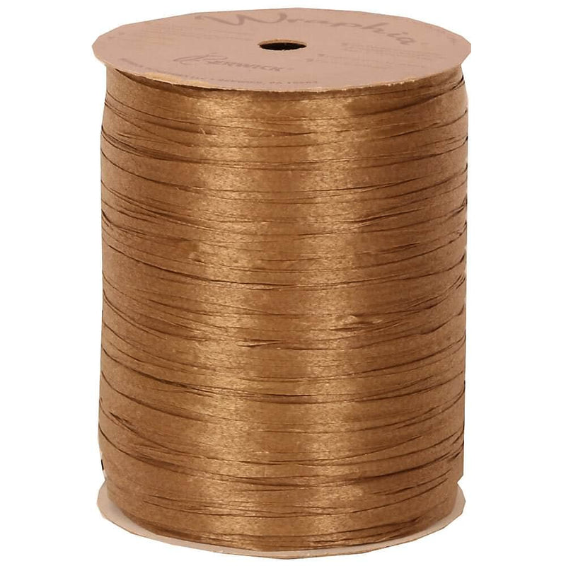 JAM Paper Raffia Ribbon, Brown Kraft (1082785)