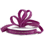 JAM Paper Nylon Knit Decorative Ribbon, Fuchsia Pink Metallic (E797341)