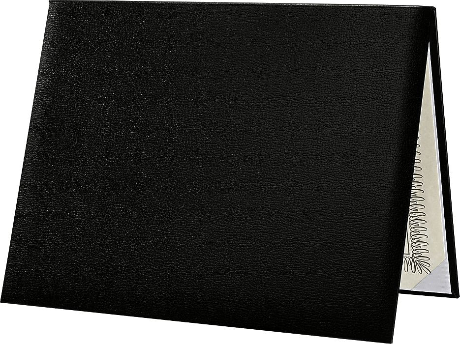 LUX Diploma Cover, Padded, 8 1/2" x 11, Black, 2/Pack (PDCL-85X11-DB-2)