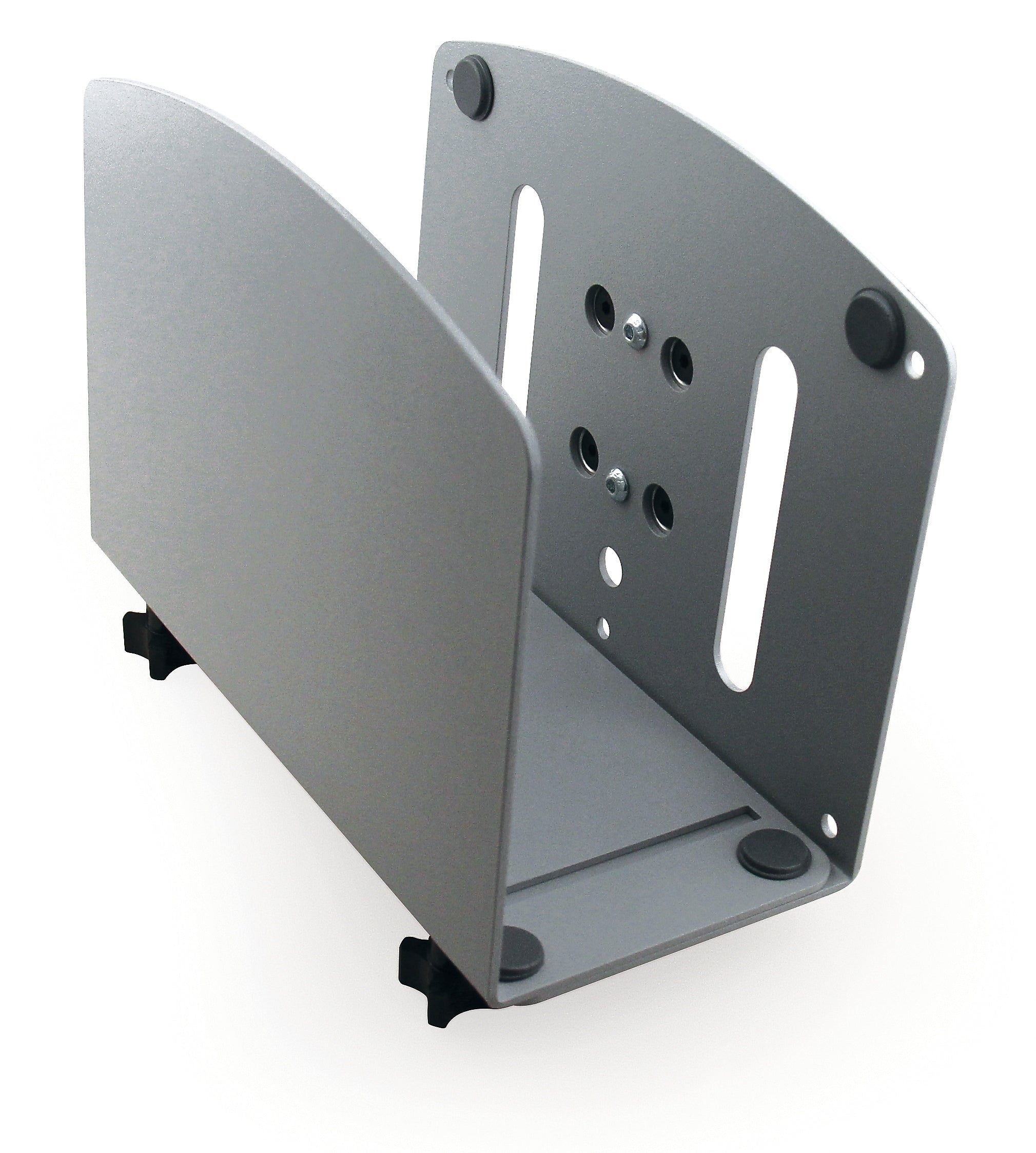 LifeFlo Ergonomics CPU Cradle for Fluid LT Workstation, 7.25” Height, 4.5 - 8” Width, 10" Depth.  Silver (LFO-ACTSCPU61)
