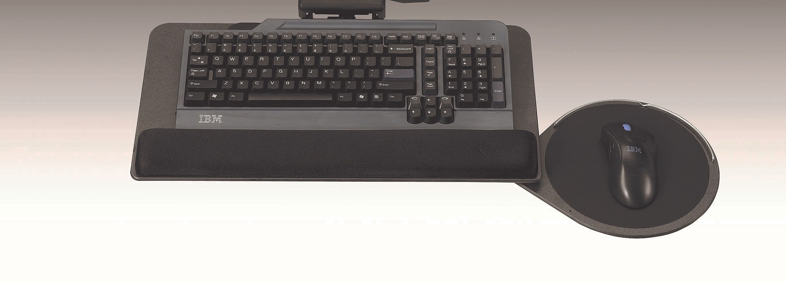 Ergonomic Concepts Thin Profile Platform Adjustable Keyboard Tray, Black (ECI-700-REF)