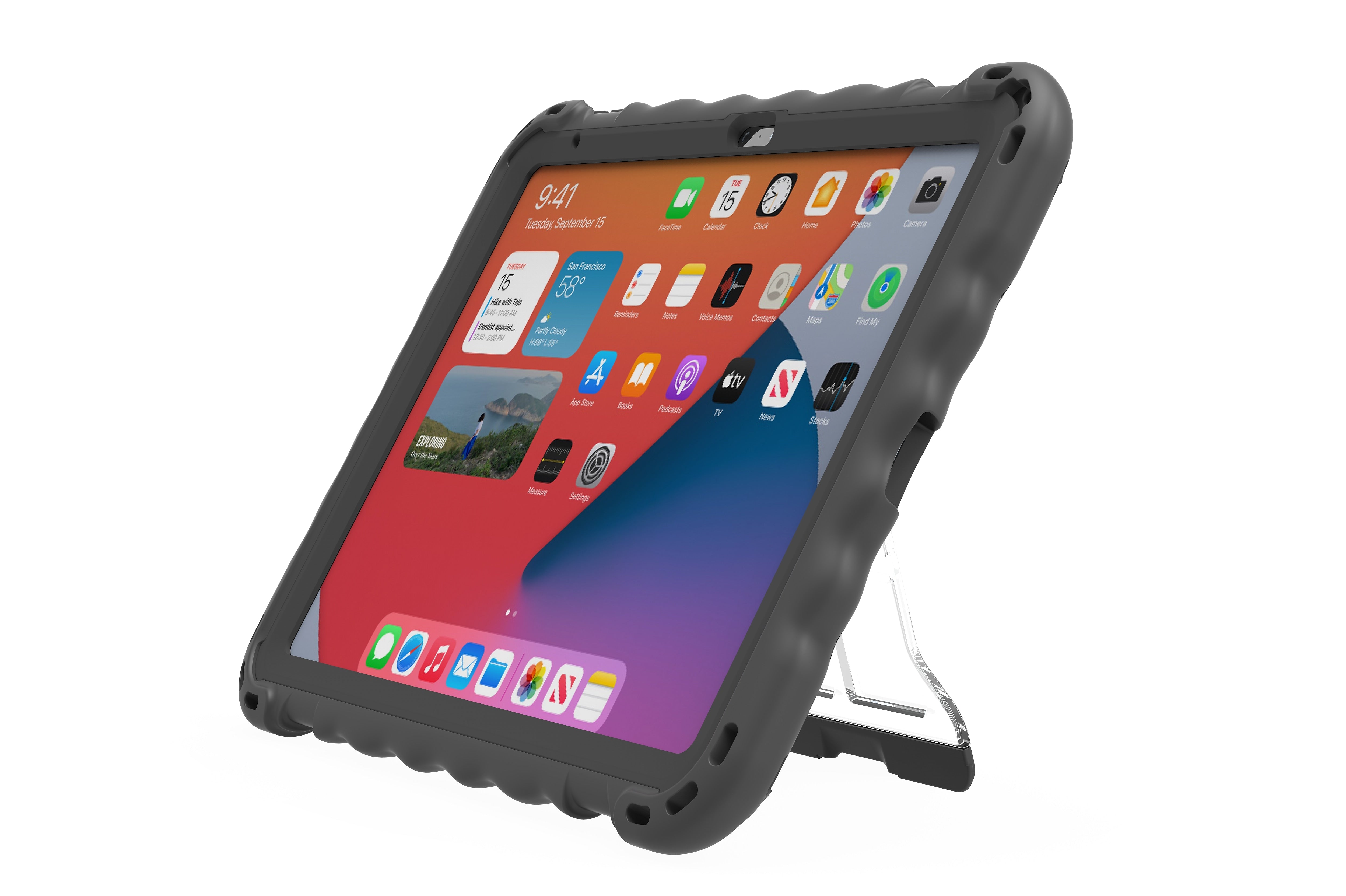 Techprotectus 10.9" Protective Rugged Case for 2022,2025 iPad 10th/11th Generation, Black (TP-BK-IP10.9A)