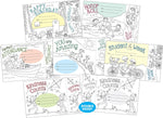 Barker Creek Color Me! Recognition Awards & Bookmarks Set, 8.5 x 5.5”, Multicolored, 180/Set (BC3743)