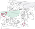 Barker Creek Color Me! Honor Roll Awards & Bookmarks Set, 8.5" x 5.5”, Multicolored, 30/Pack (BC429)
