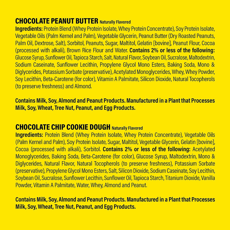 Chef Robert Irvine's FITCRUNCH High Protein Bars, Variety Pack (1.62 oz., 18 ct.)