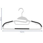 Elama Home Cloths Hanger, Slim Profile, 30 Piece Set (30PCHANGERBLACK)