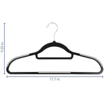 Elama Home Cloths Hanger, Non-Slip, 50 Piece Set (ELH-006-BKGR)