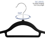 Elama Home Cloths Hanger, Non-Slip, 50 Piece Set (ELH-006-BKGR)